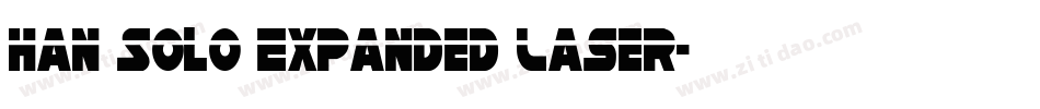 Han Solo Expanded Laser字体转换